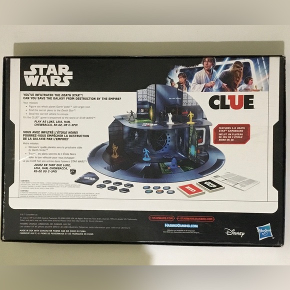 Star Wars Clue Boardgame with 3D Death Star - Picture 2 of 7